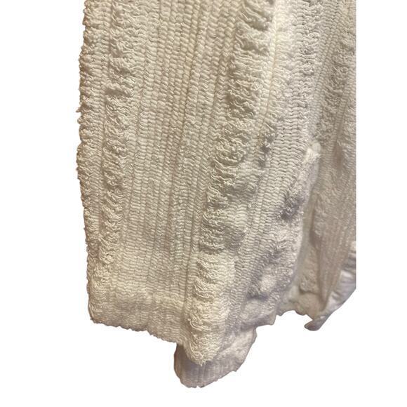 Free People Distressed White Cardigan‎ Blazer Sweater Top Women Casual Boho XS - Picture 4 of 9